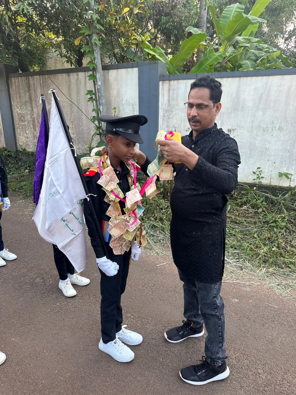 Young participants taking part in the Nabidina Rally